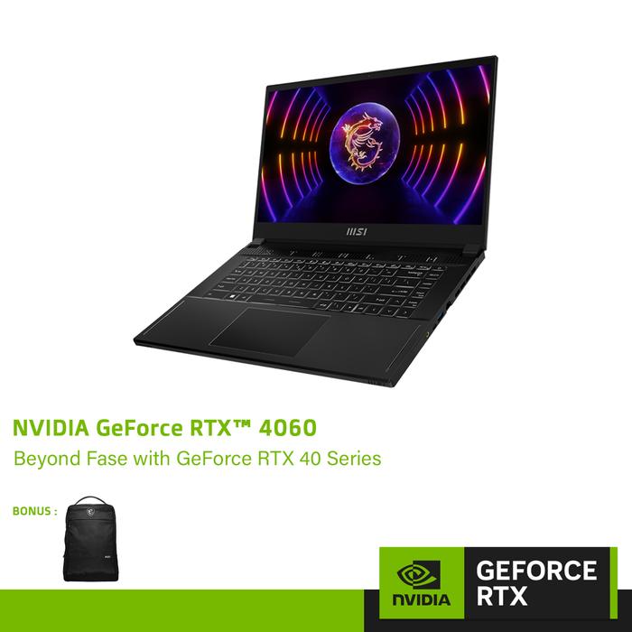 Gambar MSI Stealth 15 A13VF GeForce RTX 4060 - i7-13620H 16GB 1TB dari Techno Computer Bali Kota Denpasar Tokopedia