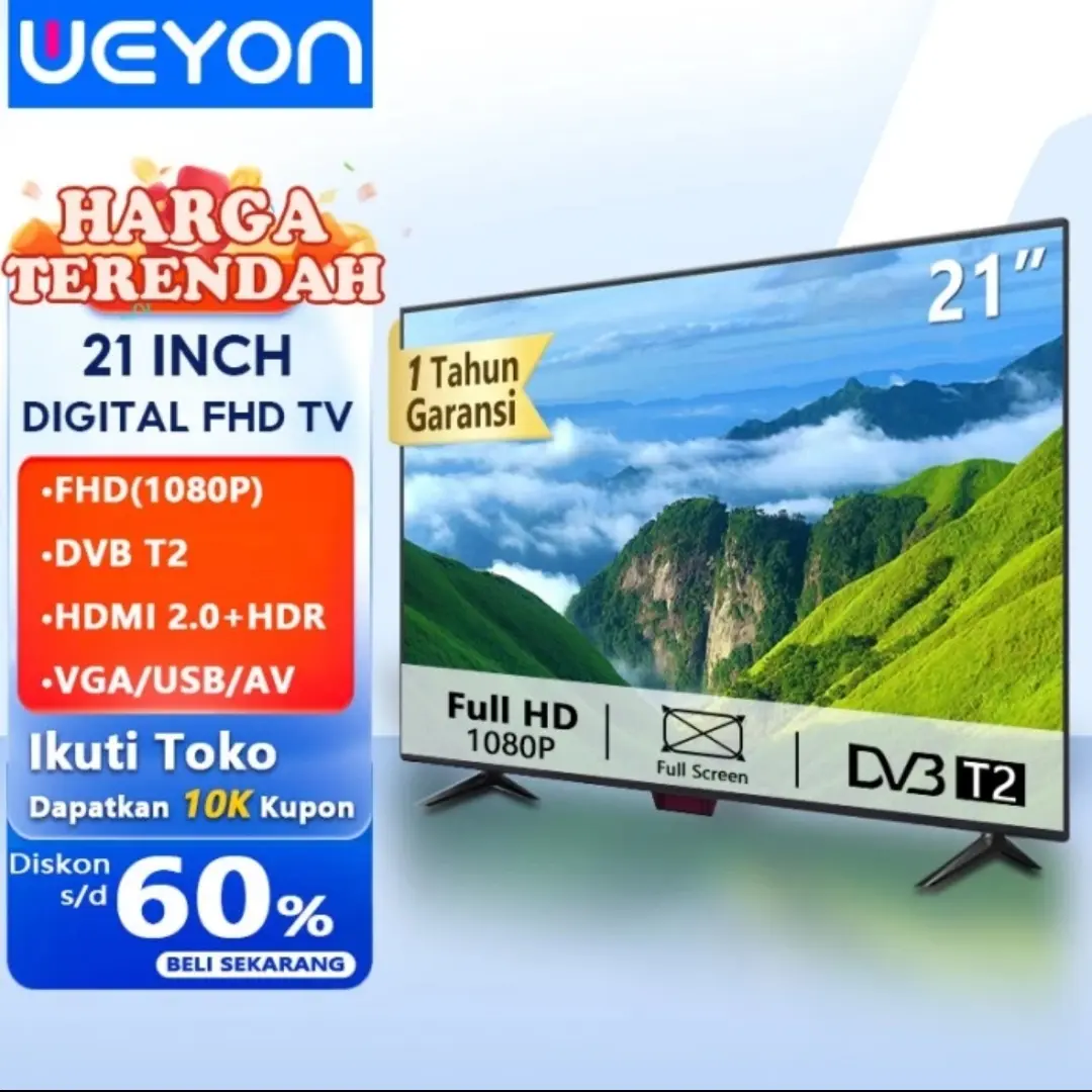 WEYON TV LED 21 INCH HD FULL Televis digital（WY-21）