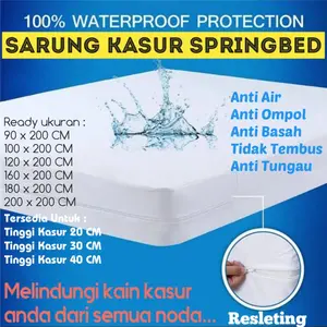Sarung Kasur Waterproof Premium Super Class Ready Aneka Ukuran