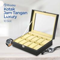 Gambar Kotak Penyimpanan Jam Tangang Isi 10 Bahan Kulit Luxury Import dari Tali Jam Tangan com Kota Tangerang Selatan 3 Tokopedia