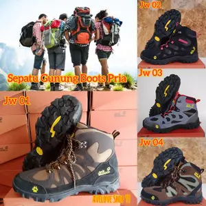 sepatu gunung hiking boots jack wolfskin pria/sepatu outdoor hiking