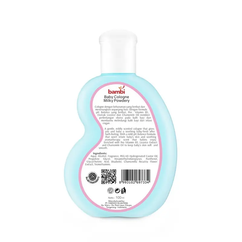 Bambi Baby Cologne 100ml - Minyak Wangi Parfum Bayi 1