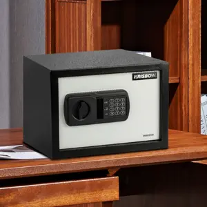 Krisbow Brankas Besi Mini Safe Deposit Box 35x25x25 Cm 25nek 1/3 Mm