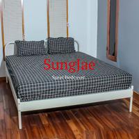 Gambar BED COVER SAJA SELIMUT 120x210 CM | KOTAK HITAM & KOTAK ABU - KOTAK HITAM, BC SAJA EKSTRA dari Sungjae Sprei Bedcover Kab. Bandung 4 Tokopedia