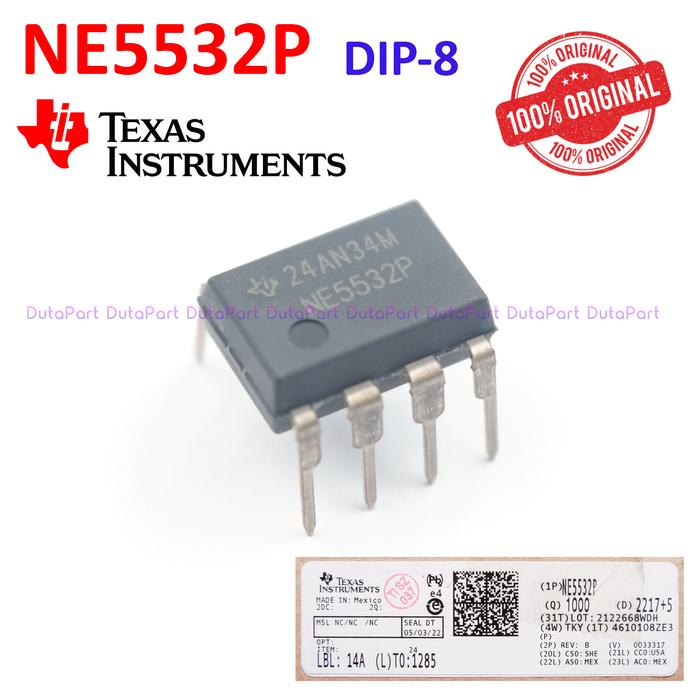Parallel Ne5532 Jual NE5532P NE5532 ORIGINAL TEXAS INSTRUMENTS NE 5532 ORI Op Amps DIP ...