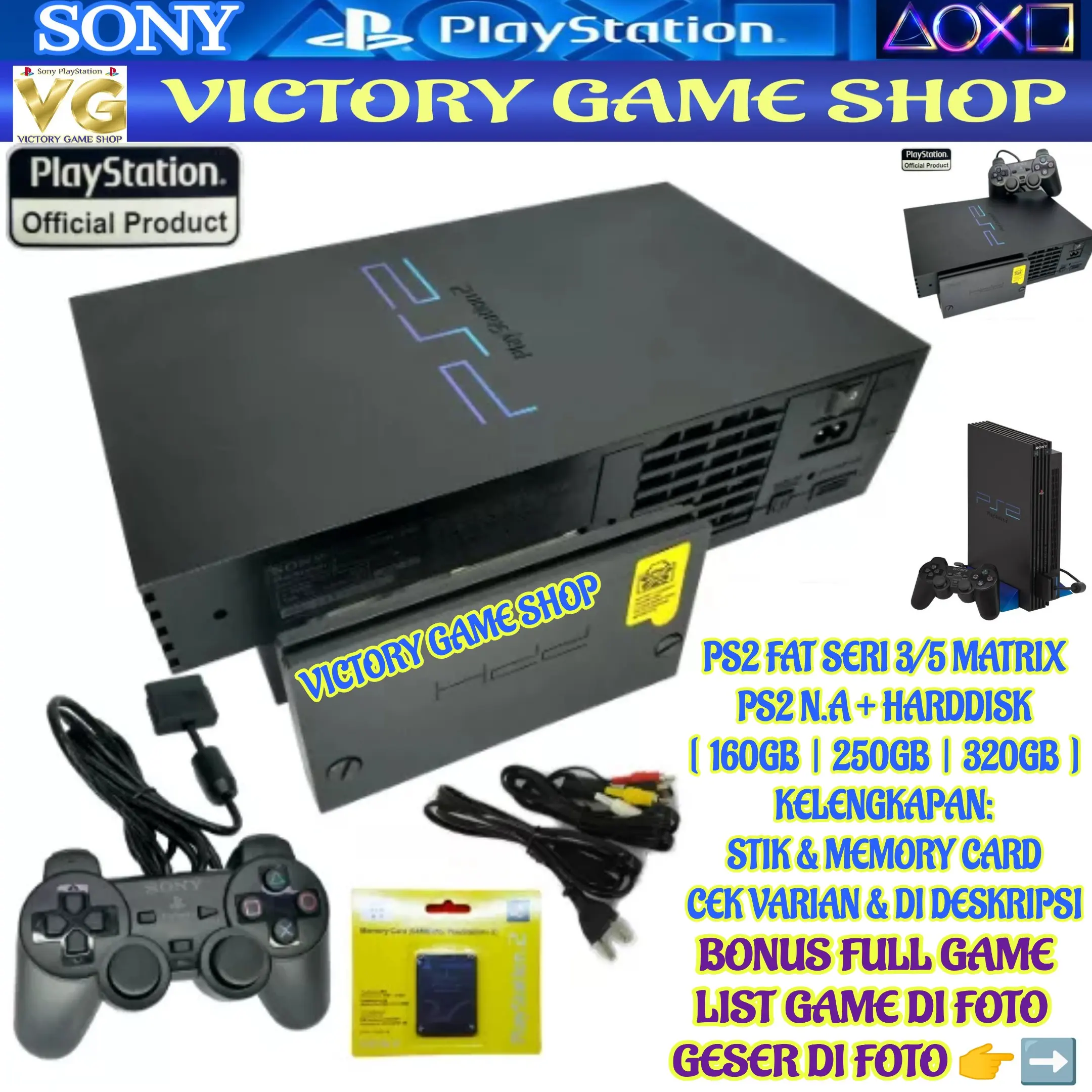 SONY PS2 | PS2 HARDDISK | PS2 N.A NETWORK ADAPTOR | PS2 MATRIX HDD NA | PS2 MATRIX | PS2 | PS 2 | PS2 FAT | SONY PLAYSTATION 2 MATRIX HARDDISK BELAKANG