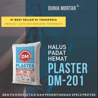 Gambar DUNIA MORTAR Semen Plaster Instant Dinding Plesteran Instan Plester 50 dari Dunia Mortar Kota Administrasi Jakarta Timur 1 Tokopedia