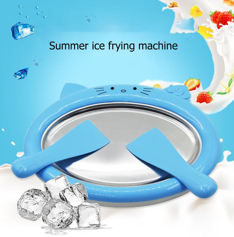 Alat pembuat Es Krim ice Cream roll yogurt maker instant portable 1
