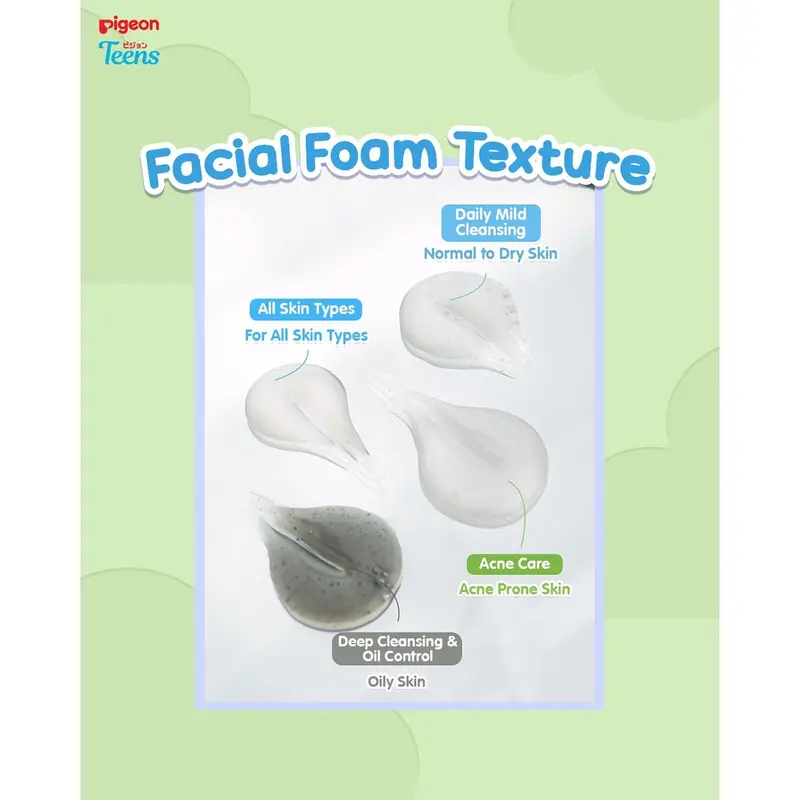 Pigeon Teens Facial Foam Moisturizer Sabun Cuci Muka Anak Kids Remaja 2