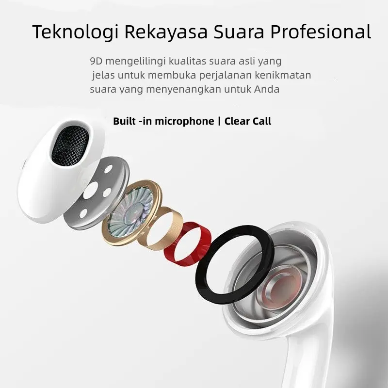 HEADSET BLUETOOTH INPODS WIRELESS i12 EARPHONE TWS  i7s BLUETOOTH 5.0 Green Pink 4
