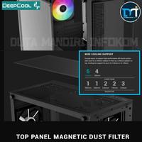 Gambar DeepCool CC360 ARGB - Tempered Glass m-ATX Gaming Case with A-RGB Fan - White Edition dari Duta Mandiri Infokom Kota Administrasi Jakarta Pusat 5 Tokopedia