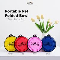 Gambar POMAPOO - Portable Pet Folded Bowl / Mangkok Karet Tempat Makan Kucing - BLUE dari Pomapoo Kota Bandung 1 Tokopedia