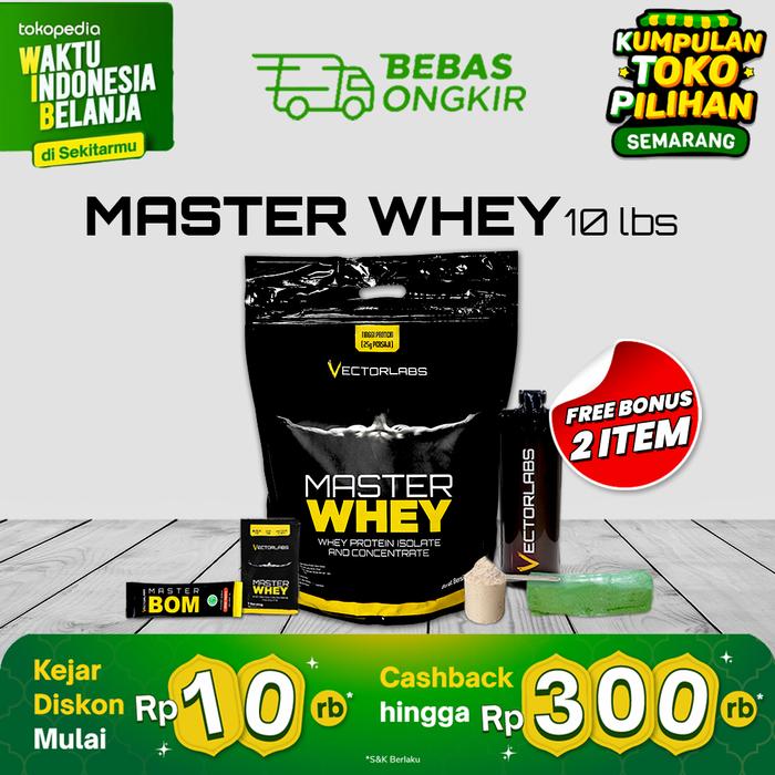 Gambar vectorlabs master whey 10 lbs whey protein - coklatmilk 10lb, bcaa3s dari 88suplemensemarang Kota Semarang Tokopedia