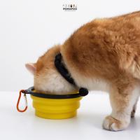 Gambar POMAPOO - Portable Pet Folded Bowl / Mangkok Karet Tempat Makan Kucing - BLUE dari Pomapoo Kota Bandung 4 Tokopedia
