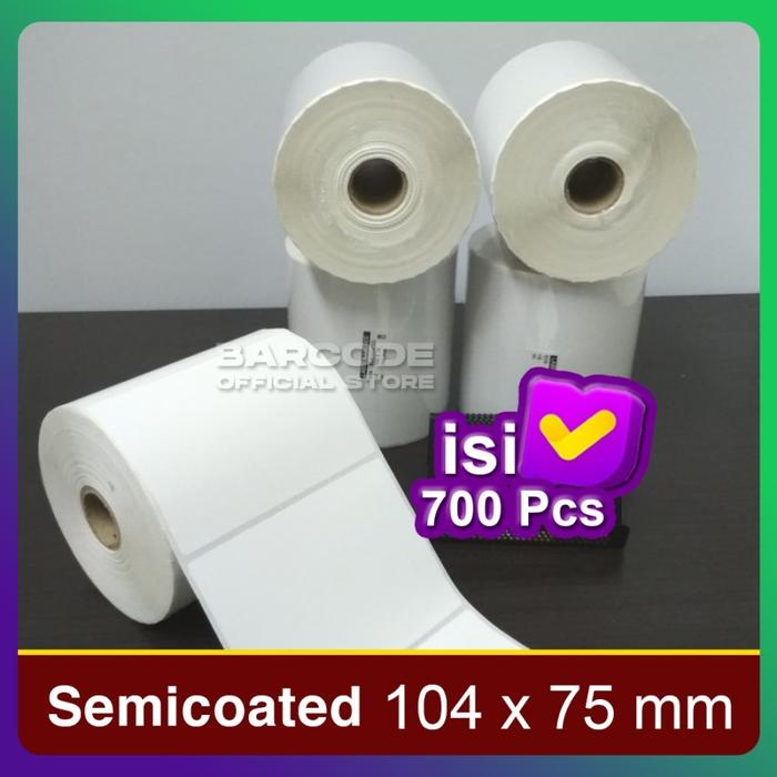 Gambar Label Stiker Semicoat 104x75mm / 104 x 75 / 104x75 mm 1 Line (1 Slop) dari Barcode Store Solutions Kota Administrasi Jakarta Pusat Tokopedia