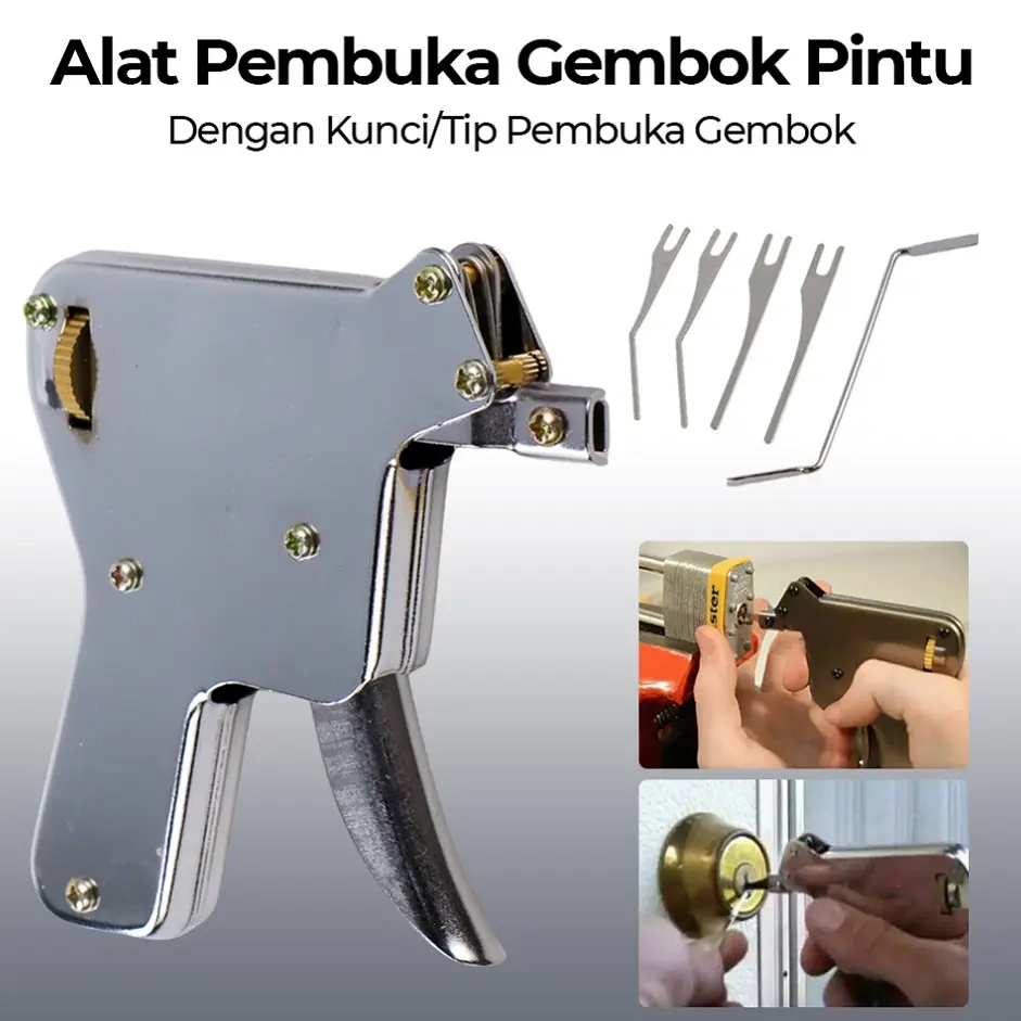 Lock Pick Tool Alat Pembuka Kunci Pintu dan Gembok