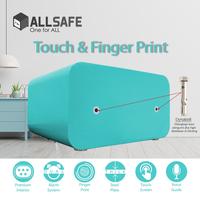 Gambar ALLSAFE AS-ES 23 TOUCH&Fingerprint-Biru Tosca dari Biru International Kota Administrasi Jakarta Utara 5 Tokopedia