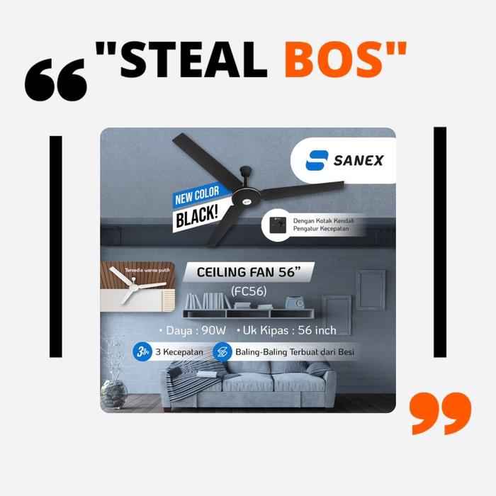 Gambar Ceiling fan sanex 56 /FC-30 dari Stealbos Kota Administrasi Jakarta Pusat Tokopedia