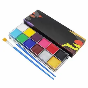 12 Warna Cat Minyak Face / Body Painting untuk Pesta