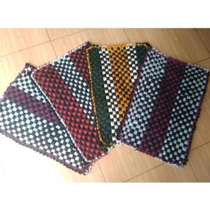 Keset Tenun Rajut Keset Anyam Kamar Mandi Nyaman Di Kaki Anti Slip 4