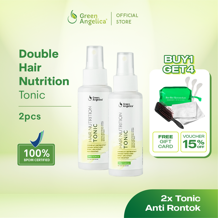 Gambar Penumbuh Rambut Terbaik 100ml - Green Angelica Hair Tonic x 2 Botol dari Green Angelica Store Kota Surabaya Tokopedia