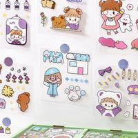 Gambar Stiker 100 Lembar Momo Sticker Waterproof Anti Air Kartun Lucu Korea - Biru dari Sumo Baby Kota Administrasi Jakarta Barat 3 Tokopedia