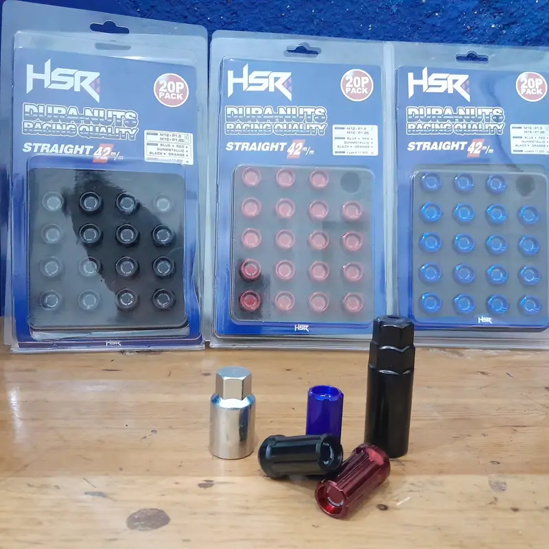 Promo Mur Baut Roda Velg Racing HSR 1,5 Lugnut murah RED, BLACK, BLUE 0