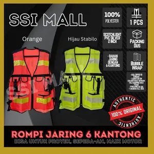 SSI ROMPI SAFETY PROYEK,TAMBANG,K3,KERJA 6 KANTONG SAKU KANTUNG JARING