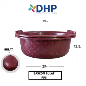 Baskom Bulat FUJI (D=39 CM) Murah Besar Jumbo Plastik Serbaguna Wadah