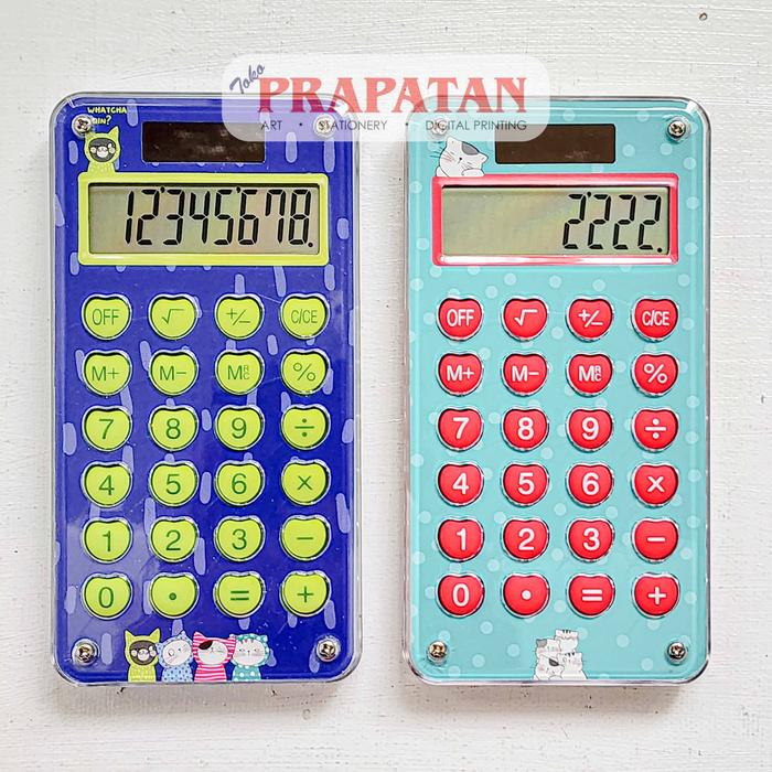 Gambar M&G So Many Cats Portable Calculator ADG981 | Kalkulator - Biru Tua dari Toko Prapatan_NEW Kota Administrasi Jakarta Timur Tokopedia