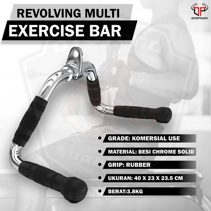 Gambar CA Multi exercise bar BM-A246/CA/MULTI Cable Attachement/Handle Pegangan/Gym dari Ototpro Surabaya Kota Surabaya Tokopedia