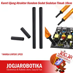 Karet Pelindung Ujung Atraktor Sedot Sedotan Timah 10 Cm