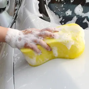 Sponge Busa Cuci Mobil Motor Piring Kuning - Foam Wash Tebal