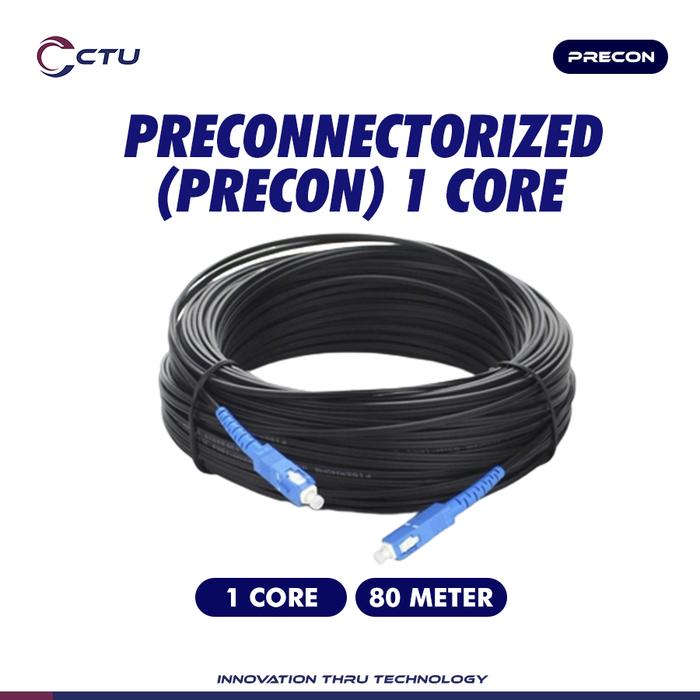 Gambar Kabel FO Precon 80m Drop Cable / DC DW FTTH SC UPC dari SmartPower Kota Tangerang Selatan Tokopedia
