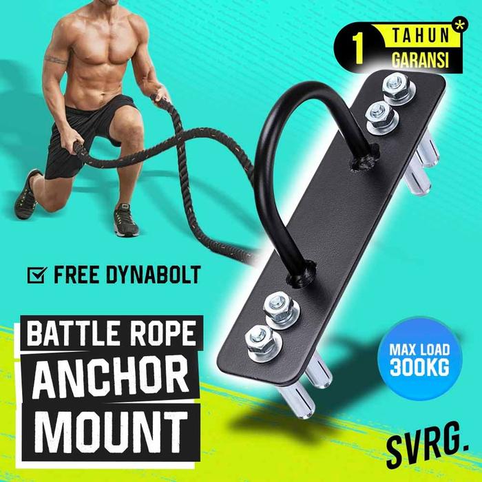 Gambar SVRG Battle Rope Anchor Mount - Gym & Fitness - Wall Mounting dari SVRG Store Kota Tangerang Tokopedia