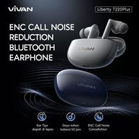 Gambar TWS VIVAN LIBERTY T220 PLUS WIRELESS EARPHONE BLUETOOTH 5.3 ENC dari btgcom Kota Denpasar 3 Tokopedia