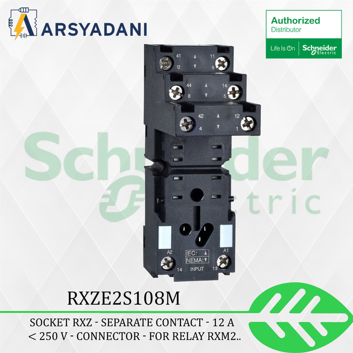 Gambar SCHNEIDER - RXZE2S108M - Socket RXZ - separate contact connector - for relay RXM2 - 1pcs dari arsyadani.id Kota Administrasi Jakarta Pusat Tokopedia
