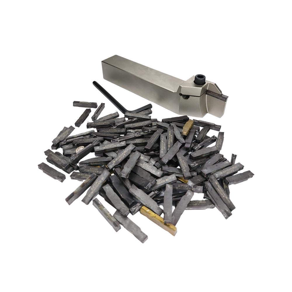Insert GDG 2520 Mata Bubut GMM 2.5mm Grooving Pisau Potong Parting — Varian RE-GRINDING — foto asli 5