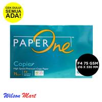 Gambar KERTAS HVS F4 PAPERONE COPIER 75 GSM 1 RIM 500 SHEETS 216 X 330 MM dari Wilson Mart Kota Administrasi Jakarta Barat 1 Tokopedia