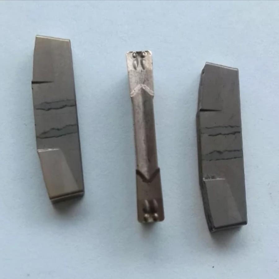 Insert GDG 2520 Mata Bubut GMM 2.5mm Grooving Pisau Potong Parting — Varian RE-GRINDING — foto asli 2