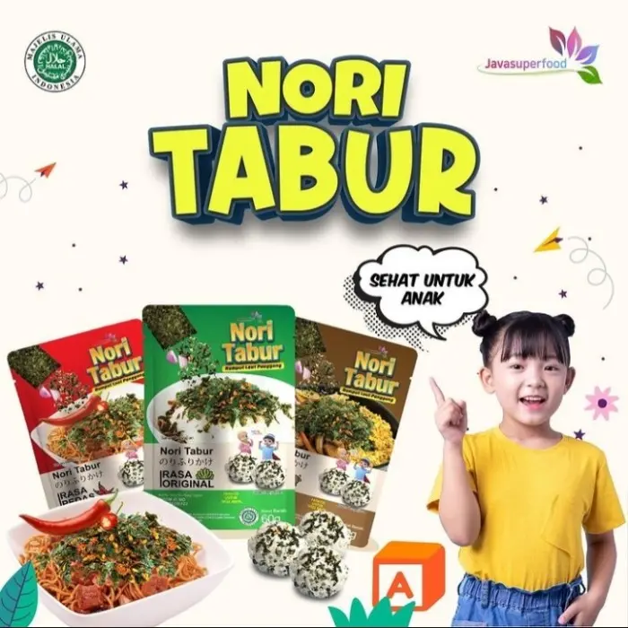 Nori Tabur Rumput Laut Panggang 60gr | Nori Go! 4
