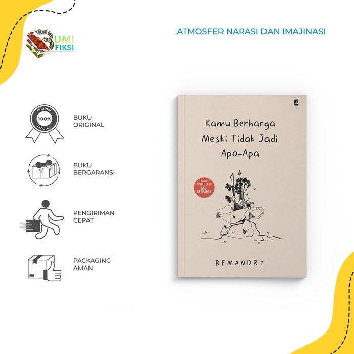 Gambar Buku Pengembangan Diri - KAMU BERHARGA MESKI TIDAK JADI APA-APA dari bumifiksijakarta Jakarta Selatan Tokopedia