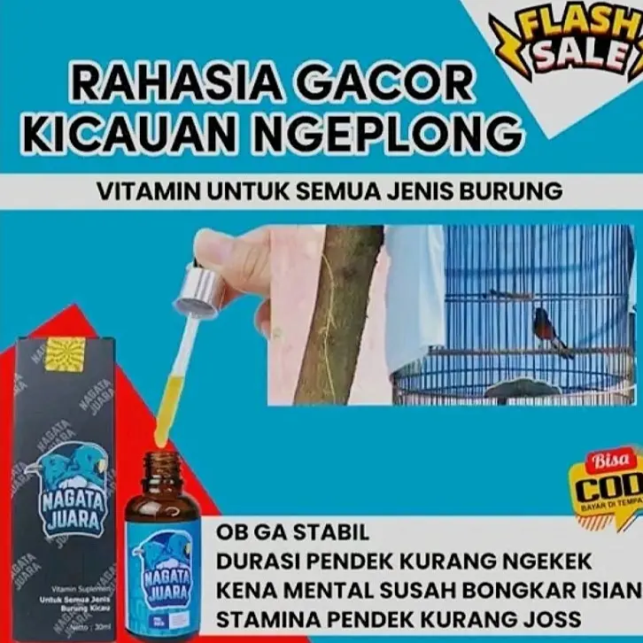 NAGATA JUARA ASLI VITAMIN UNTUK BURUNG JUARA GANTANGAN