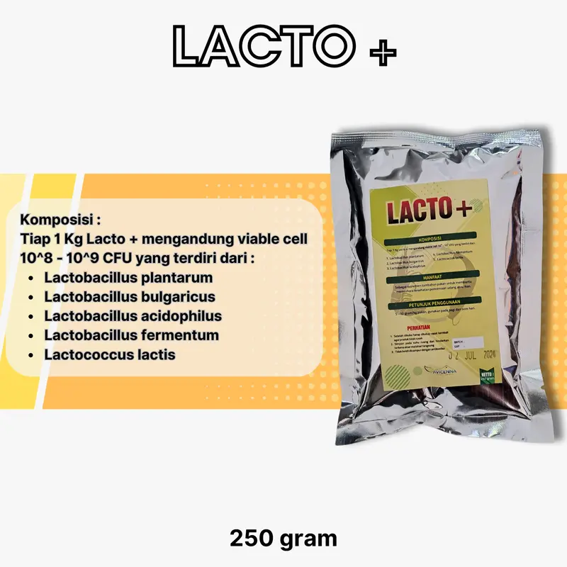 Suplemen tambahan pakan udang atau ikan | Lacto + 2