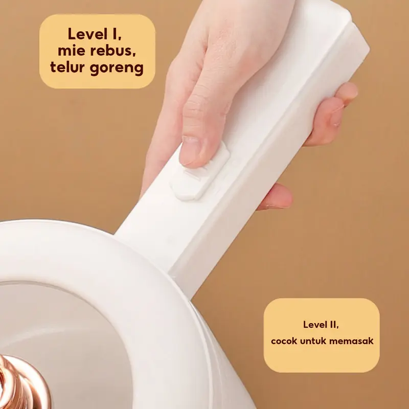 HAN RIVER panci listrik 1.5L Kompor listrik pintar Pelajar/Asrama 4
