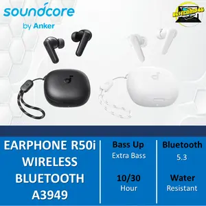 Anker Soundcore R50i Headset Bluetooth TWS Wireless Earbuds Bass A3949