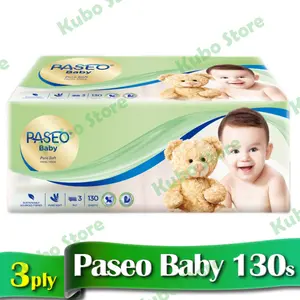Tissue Paseo Baby Tisu Bayi Pure Soft Pack 130 sheet 3ply Halus Lembut
