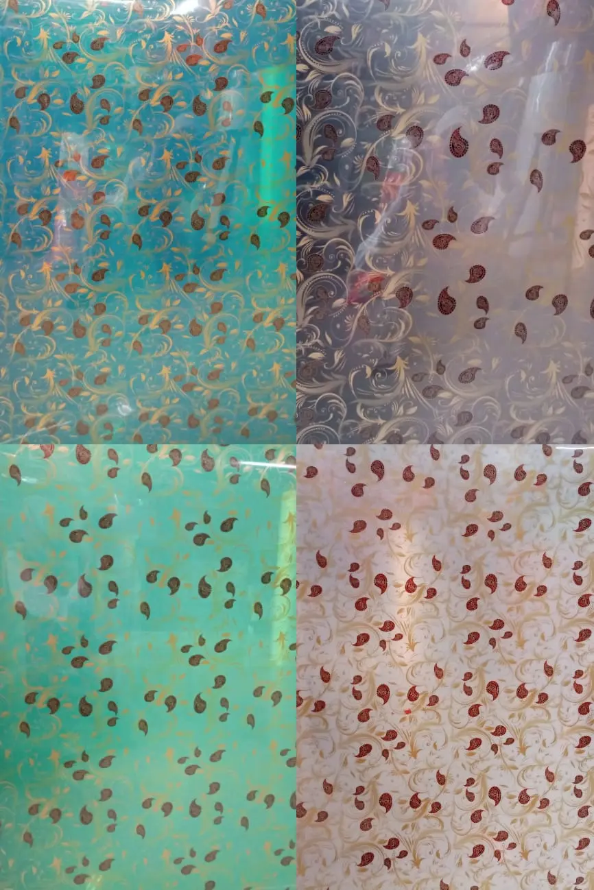 Fiber Penutup Pagar Plastik Motif BATIK GOLD / GOLDEN BATIK  / harga p