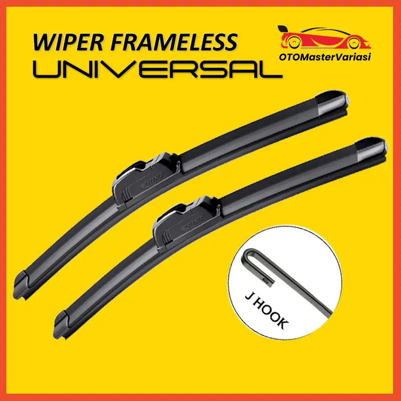Wiper Mobil Frameless Sepasang Semua Jenis Mobil Universal Otomaster 0