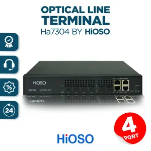 OLT HA7304 EPON 4 Port HiOSO Postel 4 PON free SFP 10/9/8dB - SNMP Web management Garansi resmi 1 tahun